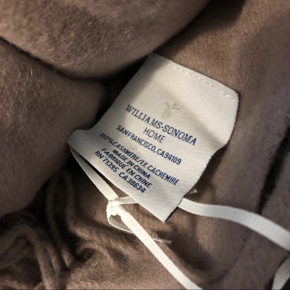 Williams Sonoma Home 100% Cashmere Throw - Picture 3 of 3